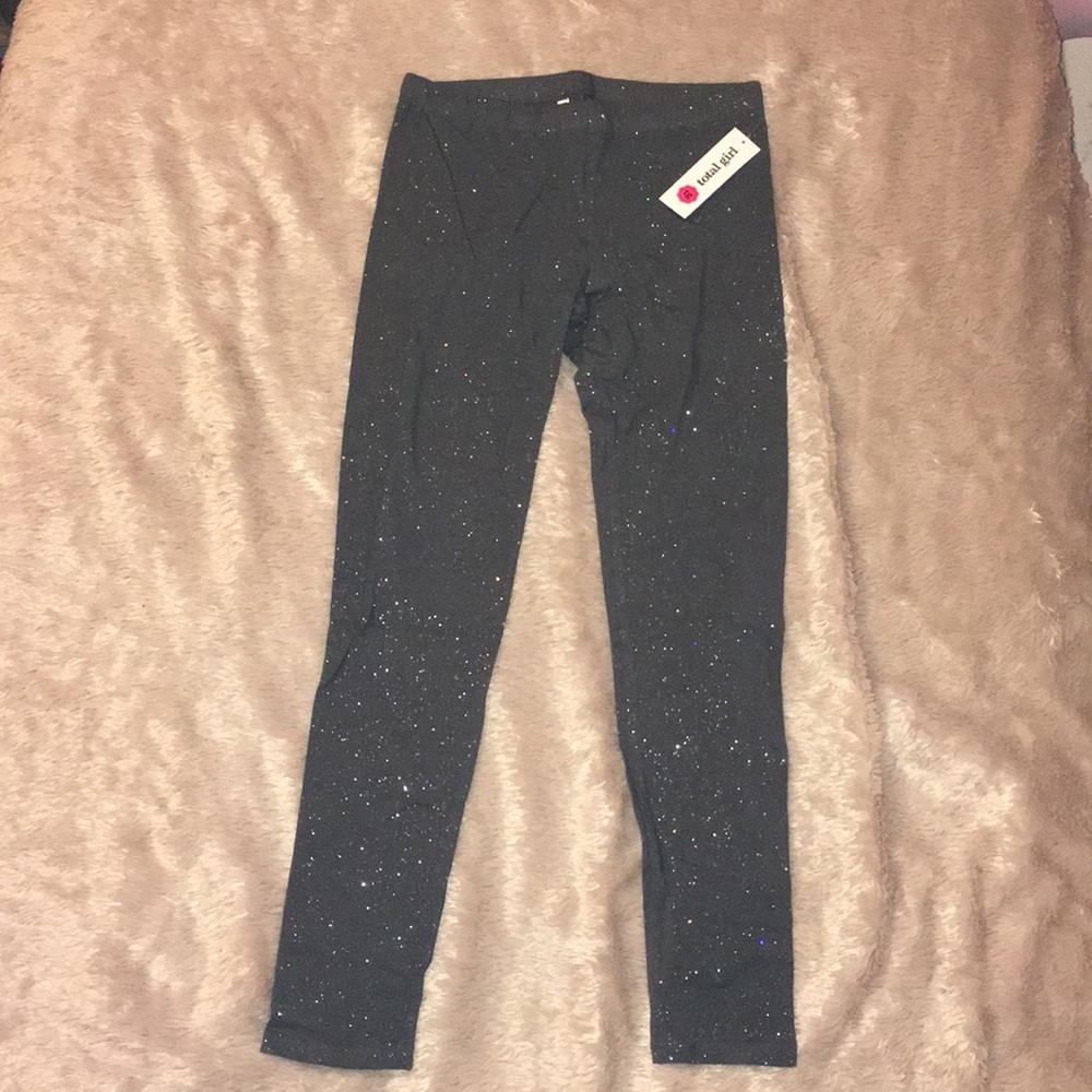 Sparkly grey leggings. Brand new, still has tags.